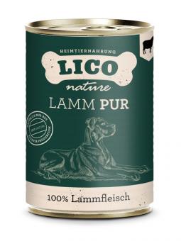 Lamm "PUR" für Hunde, Konserve 6x800g