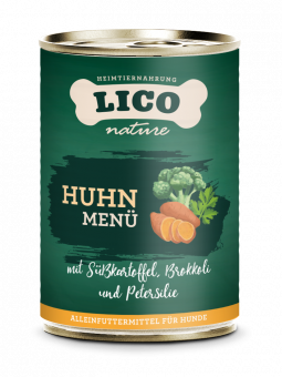 Huhn MENÜ für Hunde, Konserve NEU 6x400g