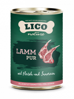 Lamm PUR für Hunde, Konserve NEU 6x400g