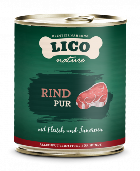 Rind PUR für Hunde, Konserve NEU 6x800g