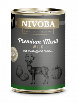 NIVOBA - Premium Menü Wild für Hunde, Konserve NEU 6x400g