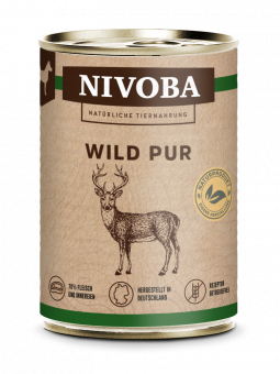 NIVOBA - Wild Pur für Hunde, Konserve NEU 6x400g