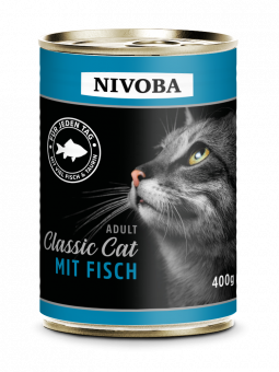 NIVOBA - Classic Cat Menü mit Fisch, Konserve NEU 6x400g