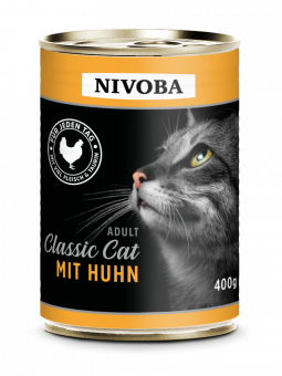 NIVOBA - Classic Cat Menü mit Huhn, Konserve NEU 6x400g